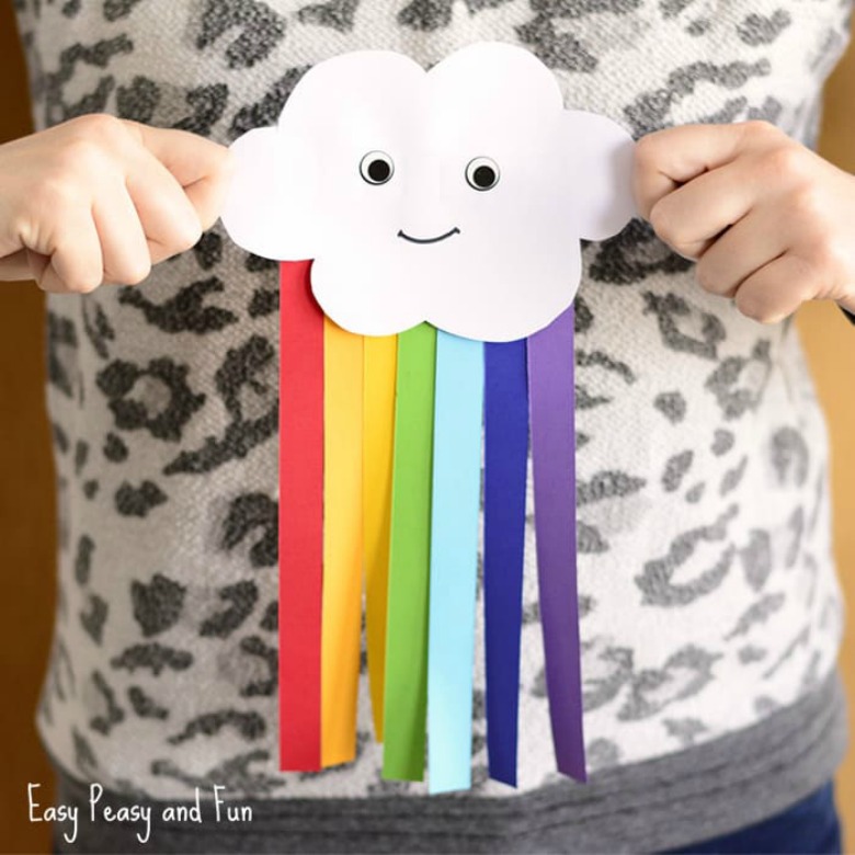 rainbow paper craft for kids