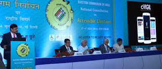 भारत निर्वाचन आयोग ने 03 जुलाई 2018 को चुनाव के दौरान आदर्श आचार संहिता के उल्लंघन की रिपोर्ट करने में नागरिकों को सक्षम बनाने हेतु ‘सीविजिल’ ऐप लांच किया।    मुख्य निर्वाचन आयुक्त ओ पी रावत, चुनाव आयुक्त सुनील अरोड़ा और अशोक लवासा ने एक कार्यक्रम के दौरान इस ऐप को लांच किया।       ‘सीविजिल’ ऐप    ‘सीविजिल’ ऐप यूजर्स सहज और एन्ड्रायड एप्लीकेशन संचालन में आसान है।    यह ऐप उन्हीं स्थानों पर चालू होगा, जहाँ चुनाव की घोषणा की गई है। लेकिन, ऐप का बीटा वर्जन लोगों तथा चुनाव कर्मियों के लिए उपलब्ध होगा, ताकि ये लोग इसकी विशेषताओं से परिचित हो सकें और डमी डाटा भेजने का प्रयास कर सकें।       ऐप का परीक्षण पूरा होने पर    परीक्षण के सफलतापूर्वक पूरा होने पर इसे सार्वजनिक रूप से लोगों द्वारा इस्तेमाल के लिए उपलब्ध कराया जाएगा। यह उपलब्धता छत्तीसगढ़, मध्य प्रदेश, मिजोरम तथा राजस्थान के आगामी विधानसभा चुनाव से ही होगी। चार राज्यों के विधानसभा चुनावों के दौरान ऐप का व्यावहारिक उपयोग अगले लोकसभा चुनाव के दौरान व्यापक रूप से करने से पहले पायलट प्रयास के रूप में काम करेगा।       ऐप के लिए इंटरनेट जरूरी    ऐप के लिए कैमरा, इंटरनेट कनेक्शन तथा जीपीएस लैस एन्ड्रायड स्मार्ट फोन जरूरी है। संचालन प्रणाली एन्ड्रायड जेलीबिन तथा उससे ऊपर की होनी चाहिए। एप्लीकेशन सभी नवीनतम एन्ड्रायड स्मार्ट फोनों के साथ कार्य करता है।    ऐप द्वारा आचार संहिता के उल्लंघन की रिपोर्ट  ‘सीविजिल’ चुनाव वाले राज्यों में किसी भी व्यक्ति को आदर्श आचार संहिता के उल्लंघन की रिपोर्ट करने की अनुमति देता है। यह अनुमति निर्वाचन घोषणा की तिथि से प्रभावी होती है और मतदान की एक दिन बाद तक बनी रहती है। नागरिक इस ऐप का इस्तेमाल करके कदाचार की घटना देखने के मिनट भर में घटना की रिपोर्ट कर सकते हैं और नागरिकों को शिकायत दर्ज कराने के लिए पीठासीन अधिकारी के कार्यालय की दौड़ नहीं लगानी पड़ेगी। जागरूक नागरिक को आदर्श आचार संहिता के उल्लंघन के दृश्य वाली केवल एक तस्वीर क्लिक करनी है या अधिक से अधिक दो मिनट की अवधि की वीडियो रिकॉर्ड करनी है। स्वचालित स्थान मानचित्रण का कार्य ऐप द्वारा भौगोलिक सूचना प्रणाली के उपयोग से किया जाएगा। ऐप के माध्यम से सफलतापूर्वक प्रस्तुति के बाद जागरूक नागरिक को एक यूनिक आईडी प्राप्त होता है, ताकि वह अपने मोबाइल पर आगे की कार्रवाई को जान सके और सूचना प्राप्त कर सके। इस तरह एक नागरिक उल्लंघन की अनेक रिपोर्ट कर सकते हैं और प्रत्येक रिपोर्ट के लिए उन्हें यूनिक आईडी दिया जाएगा। शिकायतकर्ता की पहचान गोपनीय रखी जाएगी।     शिकायत दर्ज होने के बाद  शिकायत दर्ज होने के बाद सूचना जिला नियंत्रण कक्ष को प्राप्त होती है, जहाँ से इसे फील्ड इकाई को सौंपा जाता है। एक फील्ड इकाई में फ्लाइंग स्क्वायड स्टैटिक निगरानी दल, आरक्षित दल होते हैं। प्रत्येक फील्ड इकाई के पास एक जीआईएस आधारित मोबाइल एप्लीकेशन होगा, जिसे ‘सीविजिल डिस्पैचर’ कहा जाता है। यह मोबाइल एप्लीकेशन इकाई को स्थान पर सीधे पहुँचने और कार्रवाई करने की अनुमति देता है। फील्ड इकाई द्वारा कार्रवाई किए जाने के बाद यह ‘कार्रवाई रिपोर्ट’ के रूप में संदेश भेजता है और प्रासंगिक दस्तावेज ‘सीविजिल डिस्पैचर’ के माध्यम से संबंधित पीठासीन अधिकारी को उनके निर्णय और निष्पादन के लिए अपलोड करता है। यदि कदाचार की घटना सही पाई जाती है तो आगे की कार्रवाई के लिए सूचना भारत निर्वाचन आयोग के राष्ट्रीय शिकायत पोर्टल को भेजी जाती है और जागरूक नागरिक को 100 मिनट के अंदर की गई कार्रवाई की सूचना दी जाती है।     ऐप में दुरुपयोग रोकने की अंतरनिहित विशेषताएं  इस ऐप में दुरुपयोग रोकने की अंतरनिहित विशेषताएं हैं. यह ऐप केवल आदर्श आचार संहिता उल्लंघन के बारे में शिकायत प्राप्त करता है। तस्वीर लेने या वीडियो बनाने के बाद यूजर्स को रिपोर्ट करने के लिए पांच मिनट का समय मिलेगा। किसी तरह के दुरुपयोग को रोकने के लिए ऐप पहले से रिपोर्ट किए गए या पहले ली गई तस्वीरों या वीडियो अपलोड करने की अनुमति नहीं देगा। इस ऐप में ‘सीविजिल’ ऐप का इस्तेमाल करते हुए फोटो और रिकॉर्डेड वीडियो को फोटो गैलरी में सेव करने की सुविधा नहीं होगी। यह ऐप चुनाव वाले राज्यों से नागरिक के बाहर निकलते ही निष्क्रिय हो जाएगा।  महत्व    ➤ अभी तक आदर्श आचार संहिता के उल्लंघन की शिकायतों पर फौरी कार्रवाई नहीं की जा सकी है, जिसके कारण उल्लंघनकर्ता कार्रवाई से बच जाते हैं।    ➤ शिकायत के सत्यापन में तस्वीर या वीडियो के रूप में दस्तावेजी साक्ष्य की कमी भी बाधा थी। मजबूत अनुक्रिया प्रणाली के आभाव में घटना स्थल की त्वरित और सटीक पहचान भौगोलिक स्थान विवरण की सहायता से नहीं की जा सकती थी।    ➤ नया ऐप इन सभी समस्या को दूर करेगा और फास्ट-ट्रैक शिकायत प्राप्ति और समाधान प्रणाली बनाएगा।