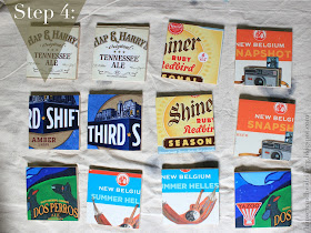 diy beer carton coasters, men's gifts, diy gifts