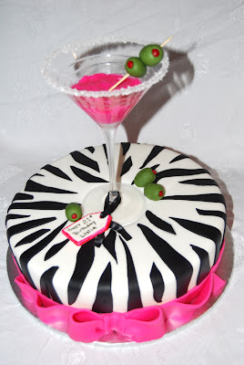21st Birthday Cake on Leelees Cake Abilities  Martini Glass 21st Birthday Cake