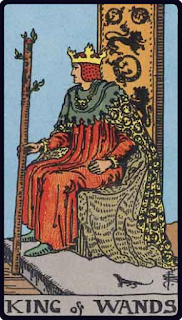 The King of Wands - Tarot Card from the Rider-Waite Deck