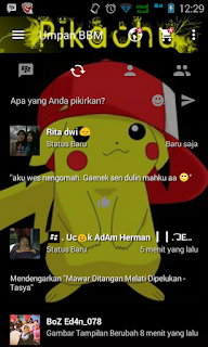 Download BBM Mod Pikachu v2.13.1.14 Apk Terbaru Juli 2016