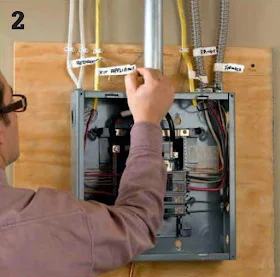 Instalaciones eléctricas residenciales - Marcando los cables del circuito de alimentación