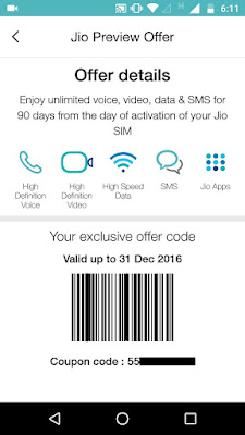 how to generate jio barcode unoimited 4g trick