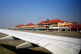 cochin airport view from plane