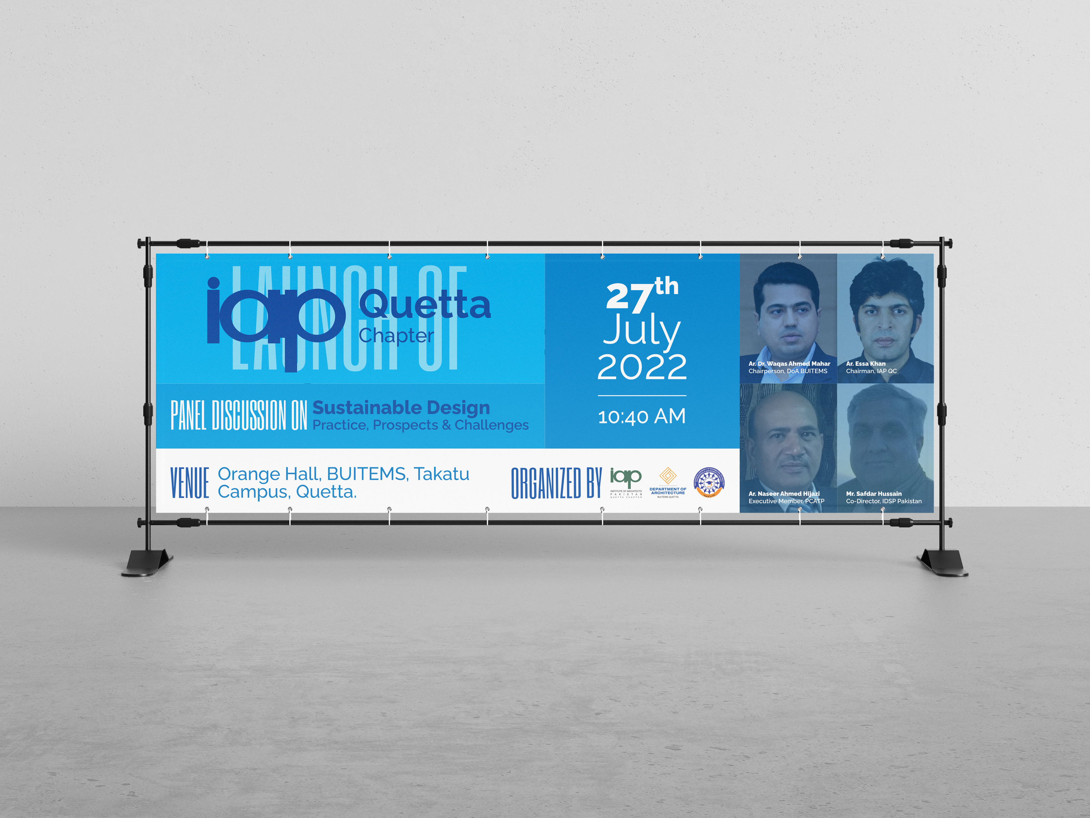 Institute of Architects - Quetta Chapter Launch Event - July 27, 2022 - Banner