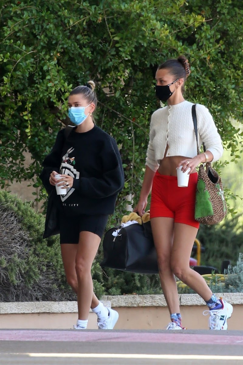 Bella Hadid, Hailey Bieber Arrives in Sardina 23 Jun -2020