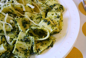 Homemade roasted kale and cashew pesto prepared in minutes flat in the food processor.