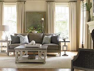 beautiful grey sofa and decor