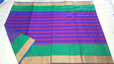 Uppada Muti Color Thick Lines Pure Silk Sarees, uppada.om@gmail.com