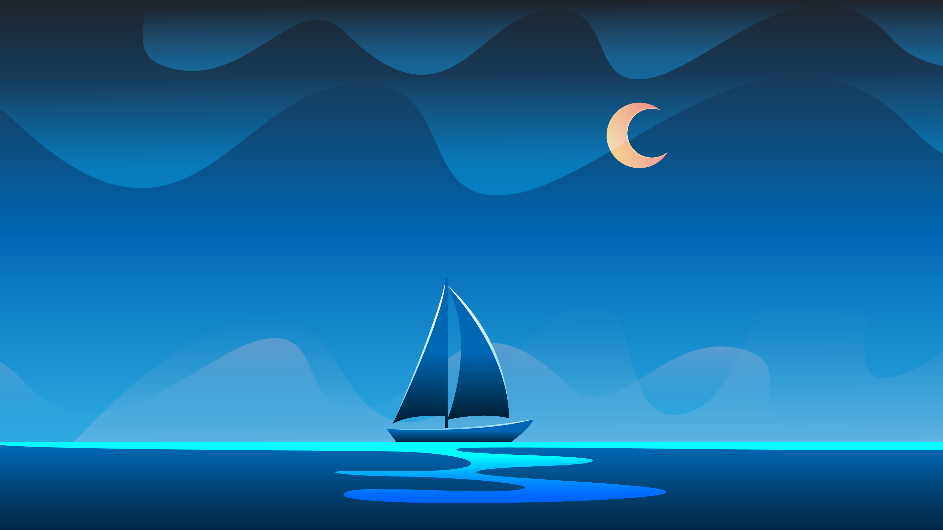 Nếu bạn yêu thích sự đơn giản và tinh tế, bức tranh nền Minimalist Ocean sẽ hấp dẫn bạn ngay từ cái nhìn đầu tiên. Với các đường nét đơn giản và hướng tới chủ đạo với gam màu xanh biển nhẹ nhàng, nhưng tạo nên một vẻ đẹp đầy ấn tượng và cuốn hút.