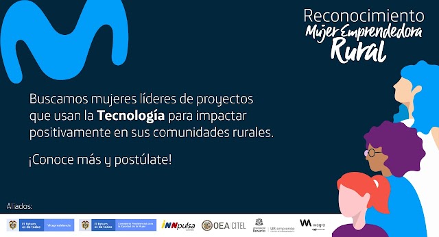La Vicepresidencia de la República y Movistar abren convocatoria para reconocer a las mujeres emprendedoras rurales de Colombia