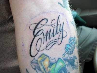 Miami Ink Tattoo Designs: Kids Name Tattoos