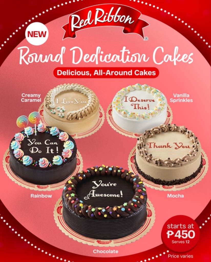 Red Ribbon’s New Round Dedication Cakes Make Moments More Special and Delicious