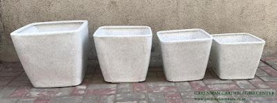 marble white square planter