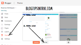 Cara mengganti Tema Blogspot dengan Mode HTML