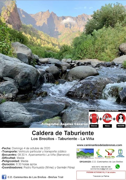 Domingo 4 de Octubre: Caldera de Taburiente