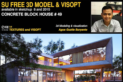 Awesome Costless Sketchup Model Concrete Block Identify #49 - Vray Visopt