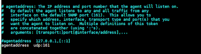 agentaddress  udp:161