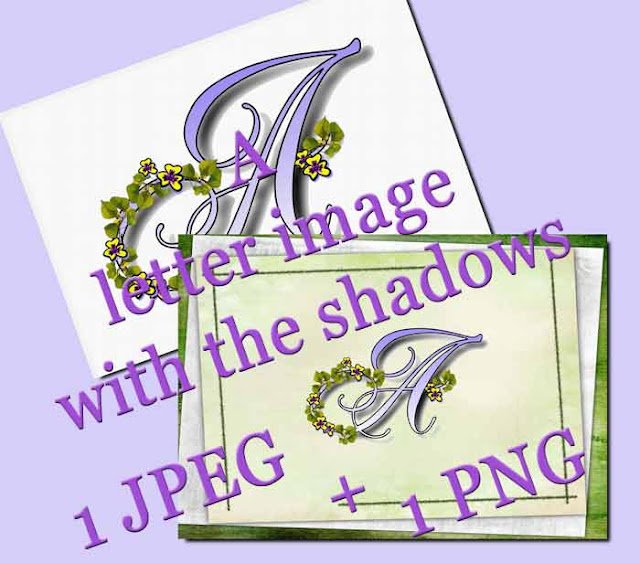 A monogram with shadows