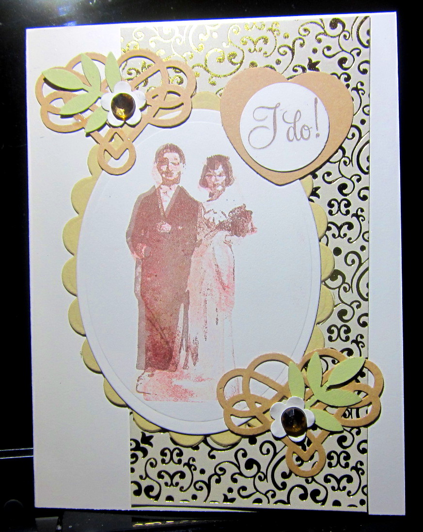 vintage wedding card