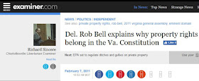 Rob Bell property rights Virginia constitution