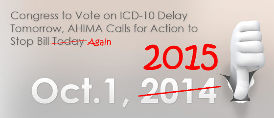 ICD-10 delay news confirmed! Medicare SGR Fix Bill 2014