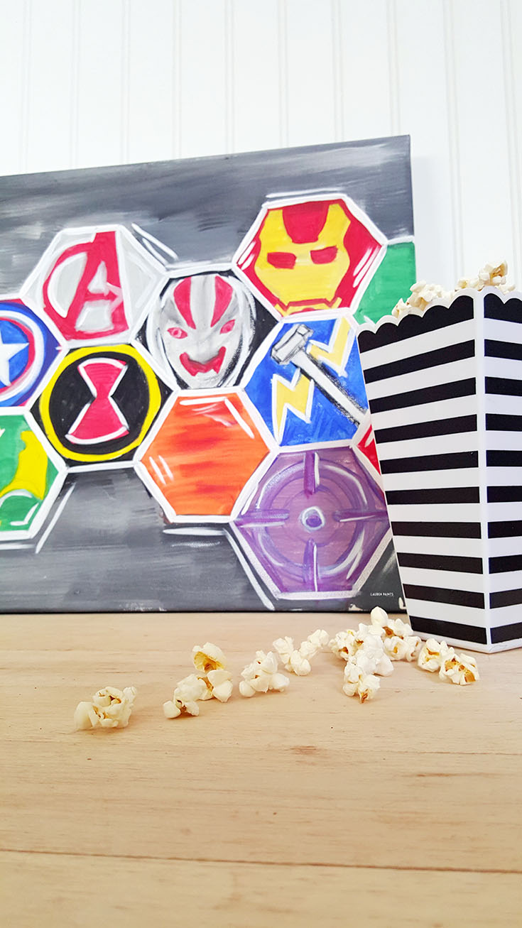 I was so inspired by MARVEL's The Avengers: Age of Ultron that I decided to share an awesome DIY Painting! Want to make one for your home? Follow the tutorial! http://cbi.as/7afs