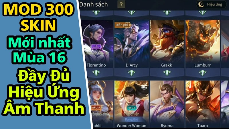 MOD SKIN LIÊN QUÂN V8.0