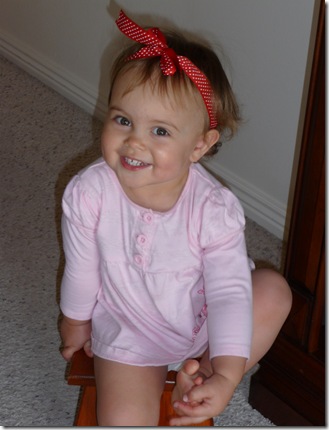 Hospital pics and pictures of Kylie with bow in hair 026