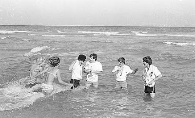 Beatles, Fab Four, Beatles Pool, Beatles Swimming, Beatles Miami, Beatles Beach, Beatles Photos