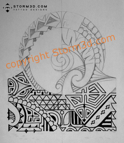 dwayne johnson polynesian tattoo designs I started with a circle which 