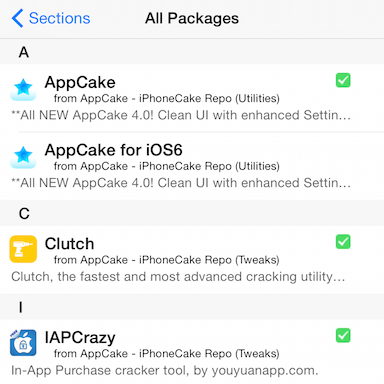 Install appcake