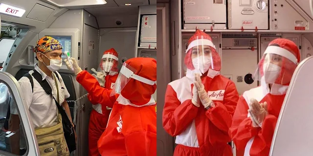 Air Asia Memperkenalkan Pakaian Seragam Seakan PPE Tersendiri