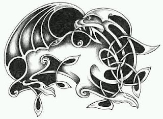 Tatoos y Tatuajes de Dragones en Blanco y Negro, parte 3