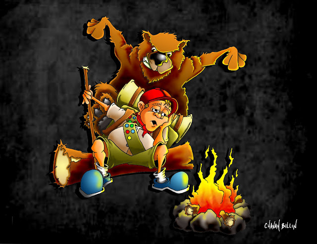 Boy Scout & Bear by Chavah Billin