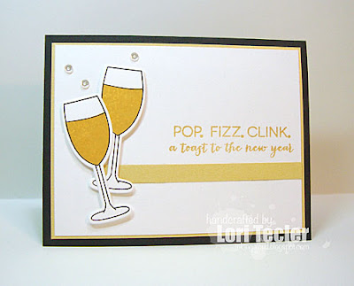 A Toast to the New Year card-designed by Lori Tecler/Inking Aloud-stamps and dies from Clear and Simple Stamps