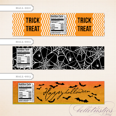 printable diy halloween party water bottle label vintage rustic spooky skull bats