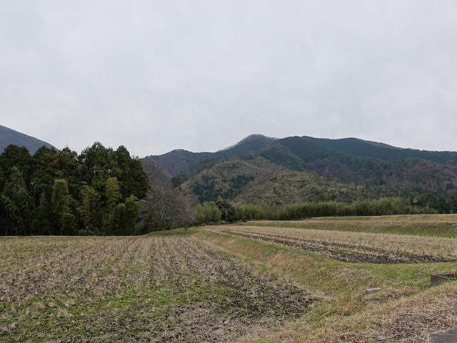 鳥取県西伯郡大山町赤松集落の農道からの眺望