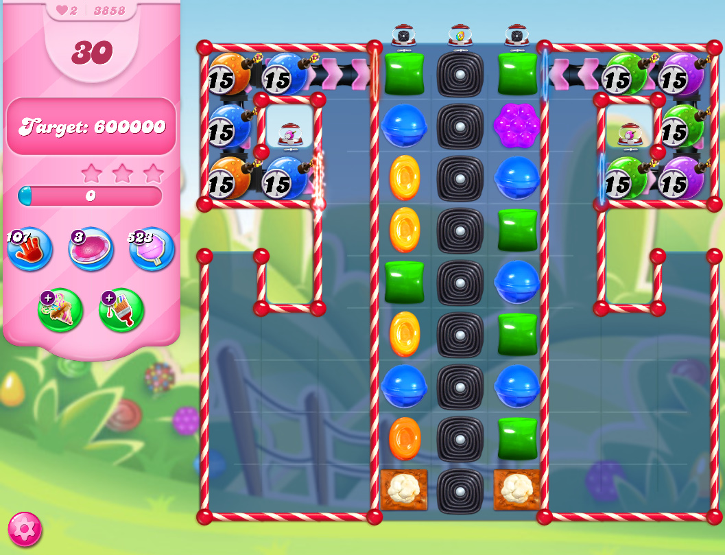 Candy Crush Saga level 3858