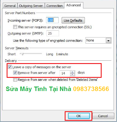 Cài đặt Mail trên Microsoft Outlook 2010 - H07