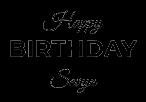 Happy Birthday Sevyn (Animated GIF)