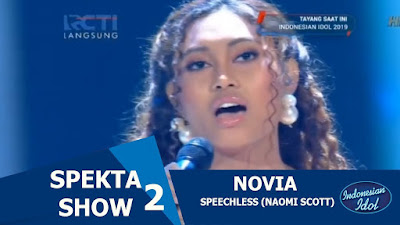 Download Lagu Mp3 NOVIA - SPEECHLESS [Indonesian Idol 2019]
