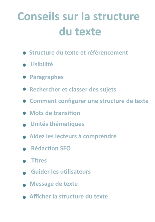 Structure des articles de blog: comment créer un texte facile à lire