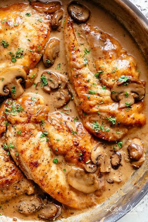 Easy Creamy Chicken Marsala Chicken Marsala in a deliciously creamy mushroom sauce rivals any restaurant! Cook a chef tasting chicken recipe right at home like a pro! One of the most sought after dishes served in restaurants