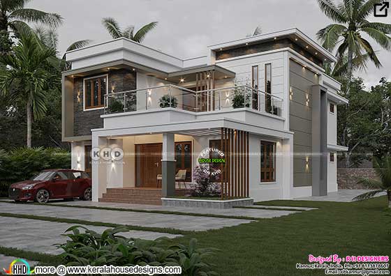 2819 sq-ft modern contemporary style house