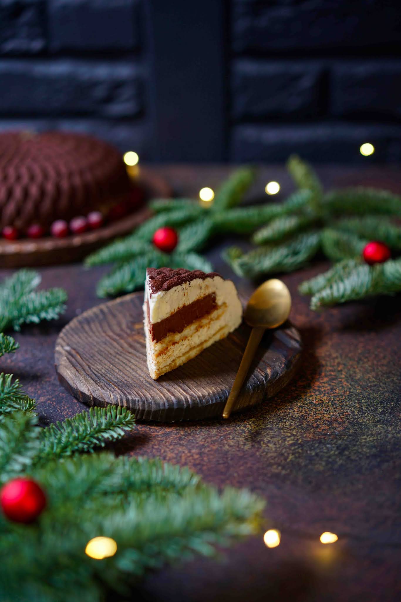 desserts de fêtes , entremets chic , biscuit cuillère