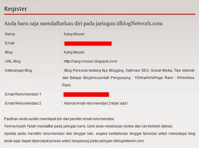 Notifikasi IdBlogNetwork