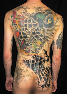 Beautiful Art of Japanese Koi Fish Tattoos With Image Japanese Koi Fish Backpiece Tattoo Designs Picture 5