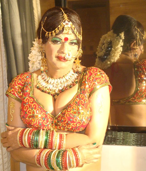 Indian Crossdresser as Dulhan Ms Urvashi the ultimate Indian 